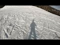 June mountain skiing hardest black diamond (Deer bowl)