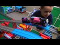Thomas the Tank Engine Trackmaster Push Along Crashes