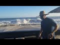 Massive Waves Destroy Beach House Wall and Patio (Raw Storm Footage)