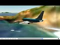 GeoFS  737-700 landing in Saba. The shortest commercial runway!