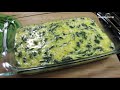 EGG BAKE RECIPE w/ SPINACH - Crustless Quiche Recipe - Eggs Breakfast Casserole Recipes -HomeyCircle