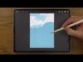 PROCREATE Landscape DRAWING Tutorial in Easy STEPS - Woodland Path