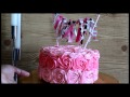 Pink Rosette (Rose) Birthday Cake