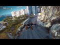 Friend grappling and wingsuiting in Just Cause 3!