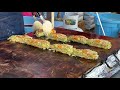 japanese street food - OKONOMIYAKI  お好み焼き