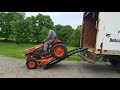 Moving the Kubota B7100. Yipes.