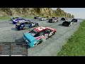 Nascar Stock Car Race with Random Failures on a Mountain in BeamNG Drive Mods!