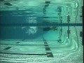 Swimming: breast stroke, flutter kick