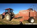 2009 Valtra T151 6.6 Litre 6-Cyl Diesel Tractor (159 HP) with Heston 4750 Trailed Bailer