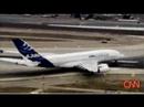 Airbus A380 Lands at LAx