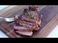 Ribeye Steak Recipe Cooked in Cast Iron & Oven