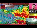 🔴BREAKING TORNADO ON THE GROUND IN NEBRASKA - Tornadoes, Huge Hail - With Live Storm Chasers