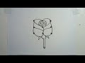 How To Draw A Rose Flower.How To Draw A  Rose Flower step by step.ছবি আঁকা শেখা। ছবি আঁকার সহজ নিয়ম