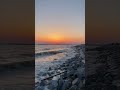 Sunset over Tokyo seen from Inage beach, Japan