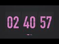 3 Hours Countdown Flip Clock Timer / Simple Beeps 💕🖤