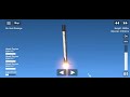 falcon 9 1st stage landing (fail) #youtube #sfs #random #mobilegame