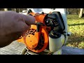 Stihl leaf blower hard to start fixed.