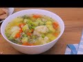 This vegetable soup is better than meat! The soup is so delicious that I make it again and again!