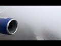 United airlines 777-200ER takeoff from EWR with amazing PW4000 engine growl and full power in rain
