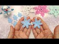 ❄️ Easy to Make ❄️ Beautiful DIY ✨ Snowflakes Christmas Decorations