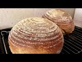 Postup na základní pšenično žitný kváskový chléb