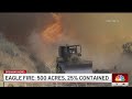 Eagle fire in corona burns 500 acres