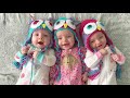 A day in the life with 6 month old TRIPLETS!