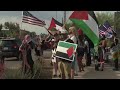 Israel Independence Day celebrated as protestors gather nearby