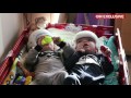 Formerly conjoined twins leave hospital