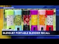 BlendJet portable blender recalled
