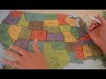 Asmr - Tracing a Map of The United States with State Facts - Softly Spoken