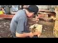 Fast woodworking process, creating large and sturdy wooden tables #2