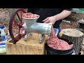 Making Pan Sausage With the Northern Tool #32 grinder