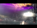 Carl Cox DJs as it starts to rain at SW4 and picks up the crowd with some DnB.