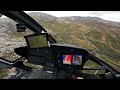 Airbus H125 in Norway. Moving tools