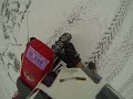 Crooked lake winter ice riding go pro hero 3 honda XR100r