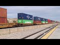Trains along the Yuma Subdivision + Norfolk Southern foreign power!