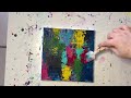 Simple Acrylic Abstract Painting Technique On Canvas / Painting Without A Brush