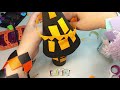 DIY: How to make a Paper Halloween Pumpkin and a  Haunted House: 簡単かぼちゃ：お化け屋敷👻Halloween Decoration🎃