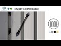 Self Closing Door & Gate Springs in Black, 12 inch,Adjustable Tension | HOWTOOL Hardware