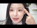 닝닝 더 예뻐졌네?!🔥요즘 확 바뀐 닝닝 메이크업 손민수 GRWM👌| 탈색❌짱구눈썹탈출/화사한언더밑트임/뮤트-로즈미친색조합/피부투명결광 등