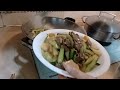 Minggu ku di ajari masak majikan tumis daging sapi timun dan nanas//vlog tkw hongkong