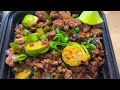 One of My Favorite Meal Prep Recipes I Have Ever Made | Firecracker Beef & Brussels