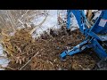 Digging stumps with a tractor Backhoe!