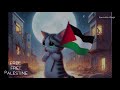 Crying Cat Singing Arabic Naat Rehmatul lil alameen Wearning Pales-tine Flag- Atuna tufuli #cat