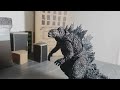 (godzilla vs spikes) stop motion battle, part 1