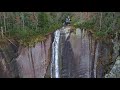 Hickory Nut Falls, NC 4K (DJI Mavic Air 2 Footage) 404 Foot Waterfall in Stunning Fall Colors!!
