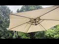 Rain Sounds Ambience | Patio Umbrella | Bird Chirping | 8 Hrs. Loop