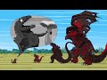 Godzilla & KONG vs EVOLUTION OF RED SHIN GODZILLA: Rotation Luck  | Godzilla & SHIN Cartoon Movies