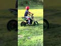 My little brother learning how to ride his dirt bike 🏍️ #dirtbike #dirtbikeride #summer